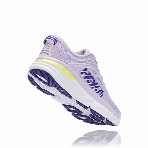 Hoka One One BONDI 7 Road Running Shoes For Women India Purple IN-7945